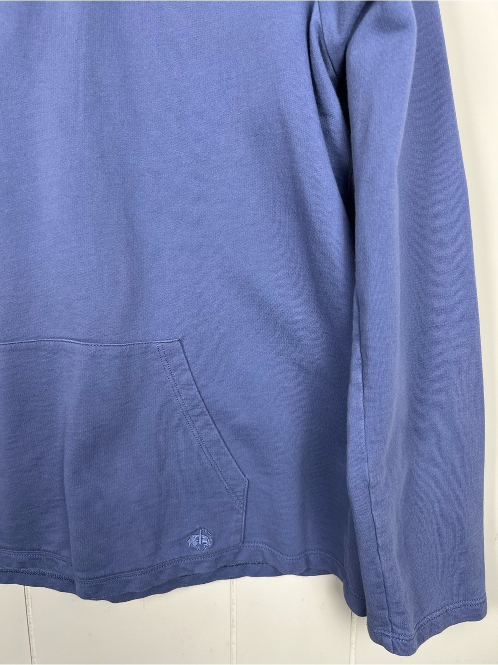 Brooks Brothers Pullover Cornflower Blue Patterned Accents Gold Snap Buttons - Picture 4 of 13